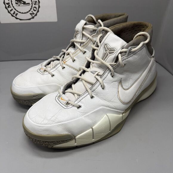 Nike Zoom Kobe 1 Basketball Sneakers 313143-111 White Shark Preowned Men Sz 11.5 main image 11